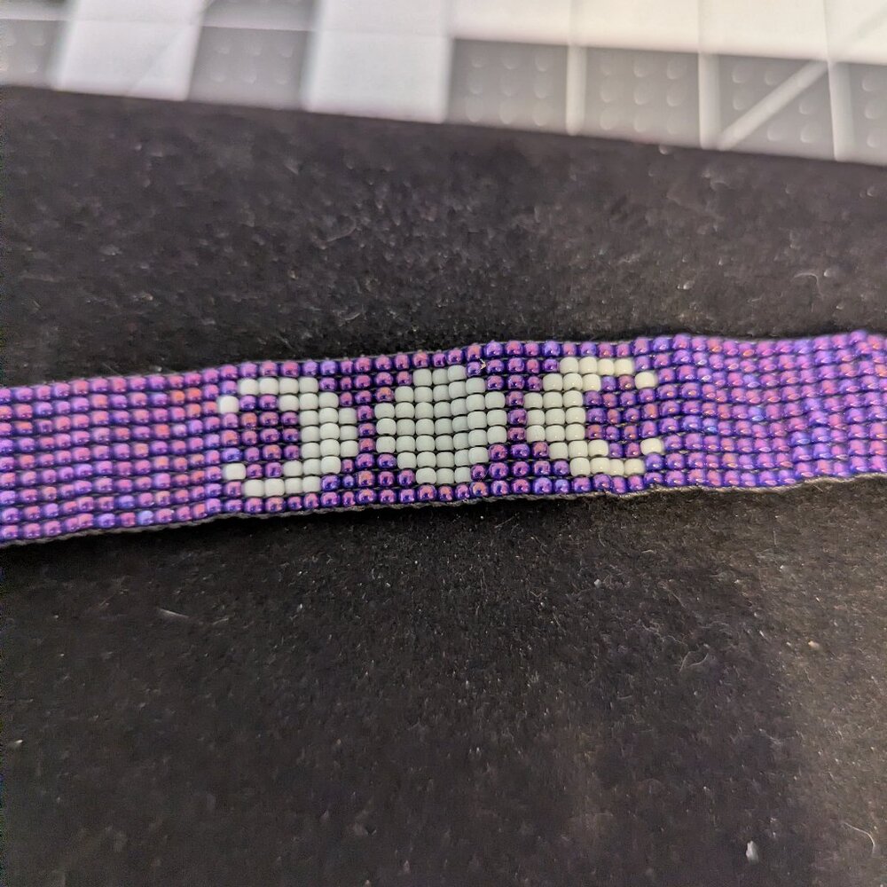 Purple Triple Moon Goddess Bracelet